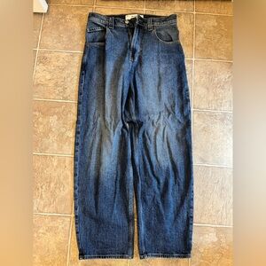 Hollister Dark Blue Straight-Leg Jeans